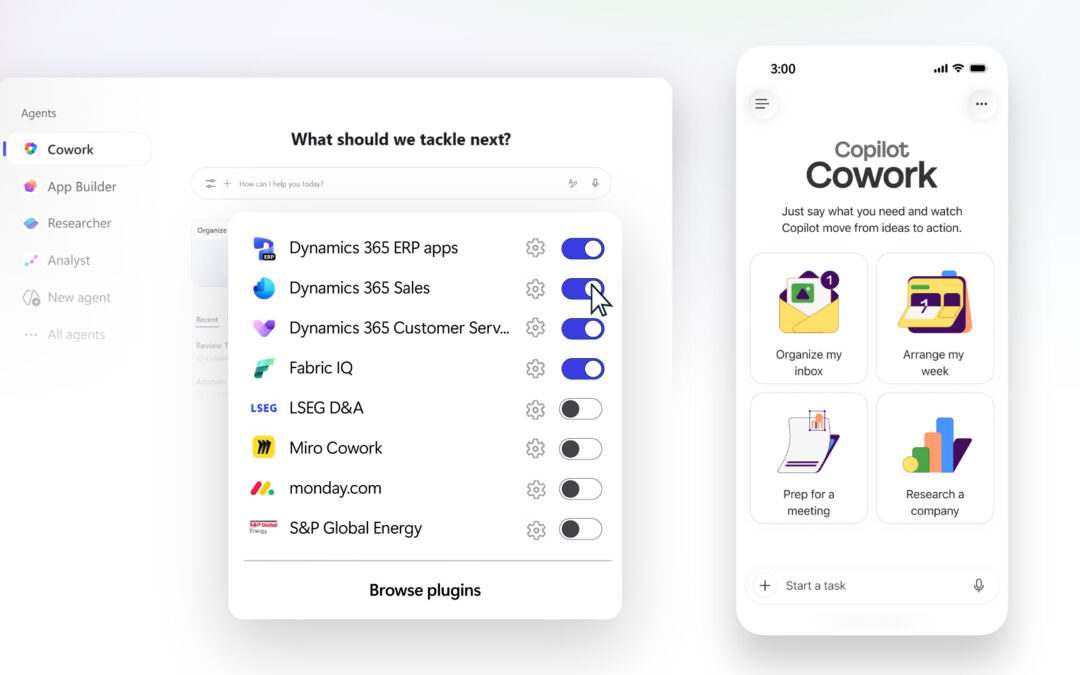 rewrite this title in other words: Copilot Cowork: From conversation to action across skills, integrations, and devices