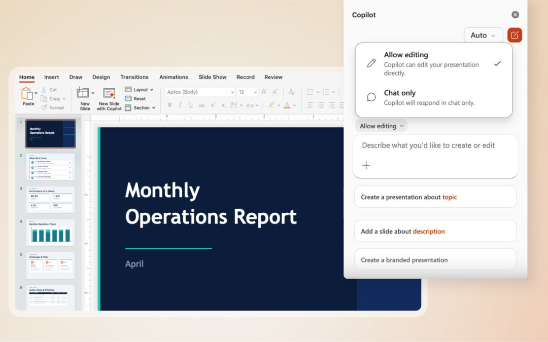 Copilot’s agentic capabilities in Word, Excel, and PowerPoint are generally available